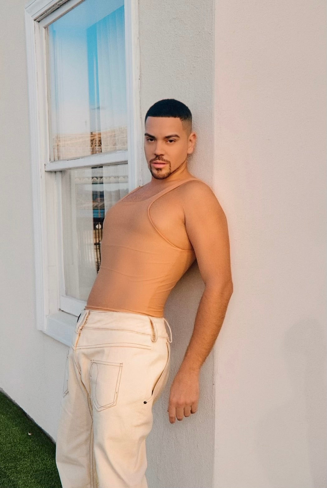 SKNN Tank — Light Beige